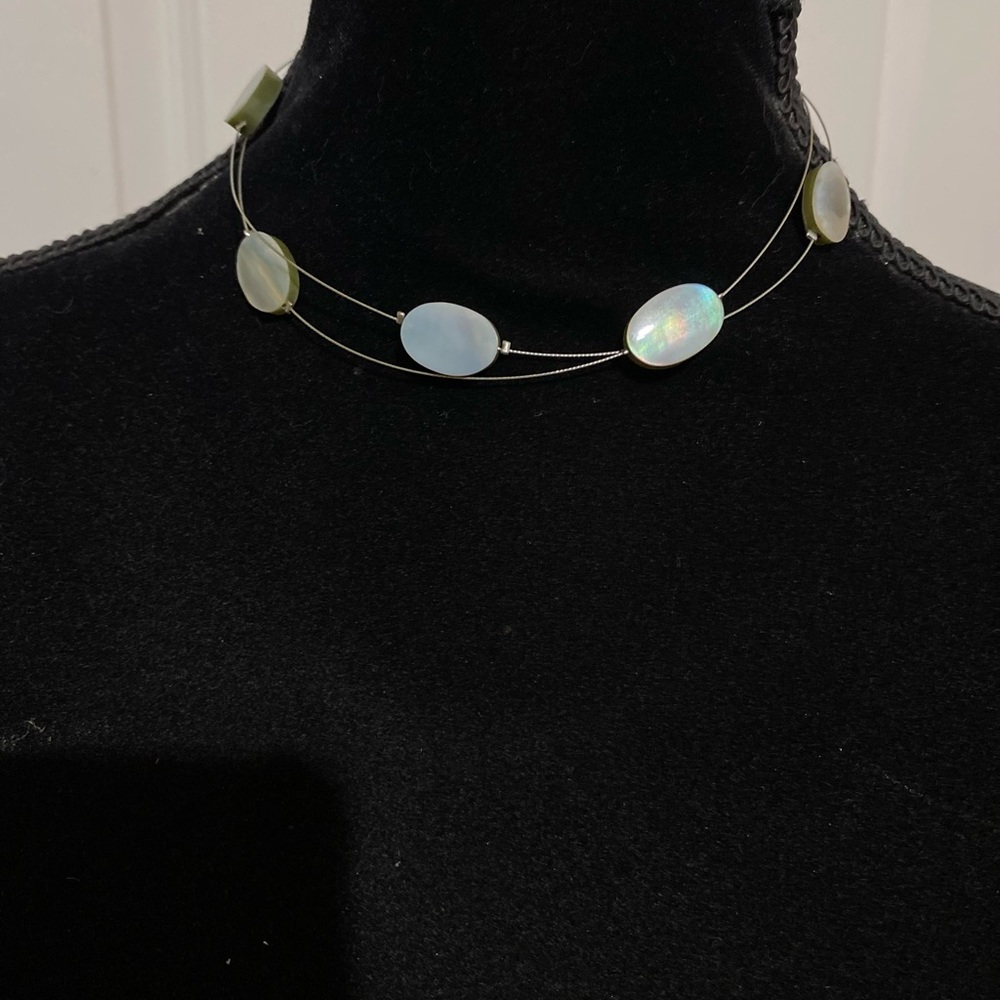 Beautiful Iridescent Statement Necklace. - image 2